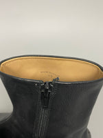 Zip Closure Tabi Leather Socks
