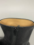 Zip Closure Tabi Leather Socks