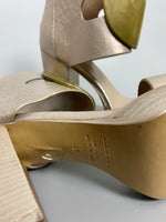 SS13 ‘ISLAND’ Gold Embellished Heeled Sandals