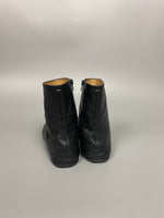 Zip Closure Tabi Leather Socks