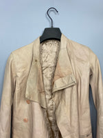 Blistered Leather Biker Jacket