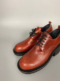 Reverse Leather Heeled Derbies